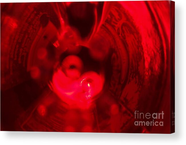 Beverage Acrylic Print featuring the photograph Bottoms Up 1 by Jacqueline Athmann