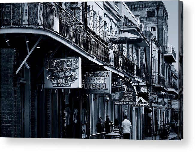 Neon Acrylic Print featuring the photograph Bourbon Street New Orleans by Alexandra Till