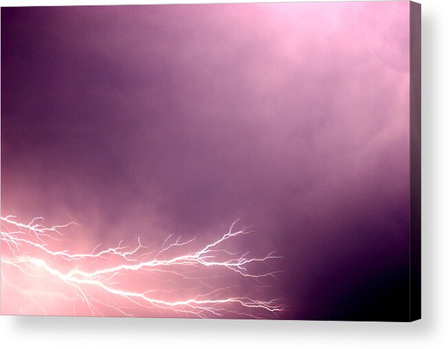 Lightning Acrylic Print featuring the photograph Branch Lightning by Jean Macaluso