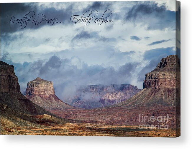 Canyons Acrylic Print featuring the photograph Breathe In by Jim McCain