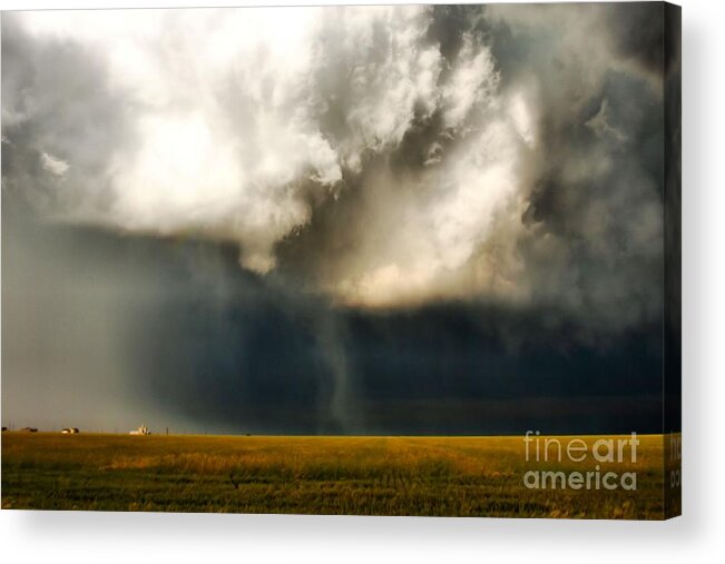 Landscape Acrylic Print featuring the photograph Brewing Storm by Steven Reed