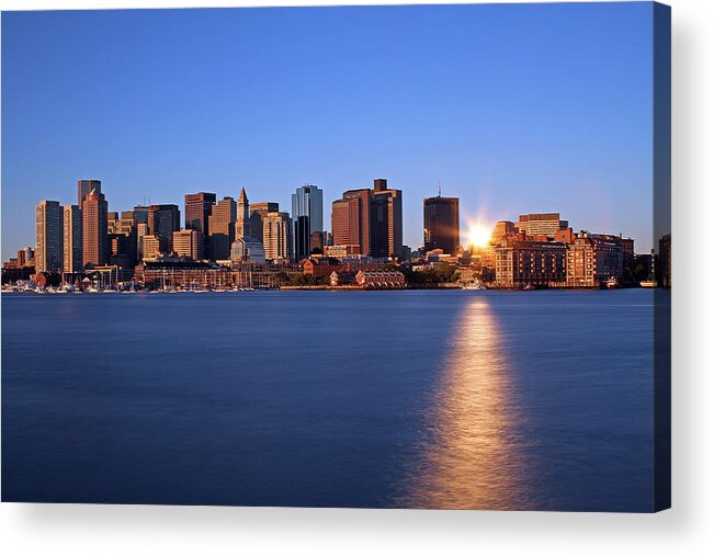 Boston Acrylic Print featuring the photograph Bright and Sunny Boston by Juergen Roth