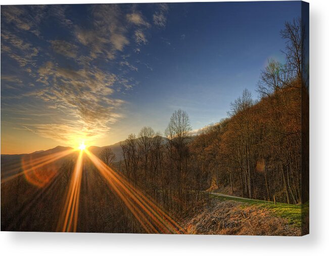 Sunrise Acrylic Print featuring the photograph Brilliant Rays by Scott Wood