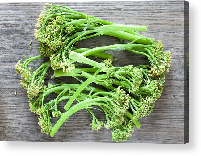 Asian Acrylic Print featuring the photograph Broccoli stems by Tom Gowanlock