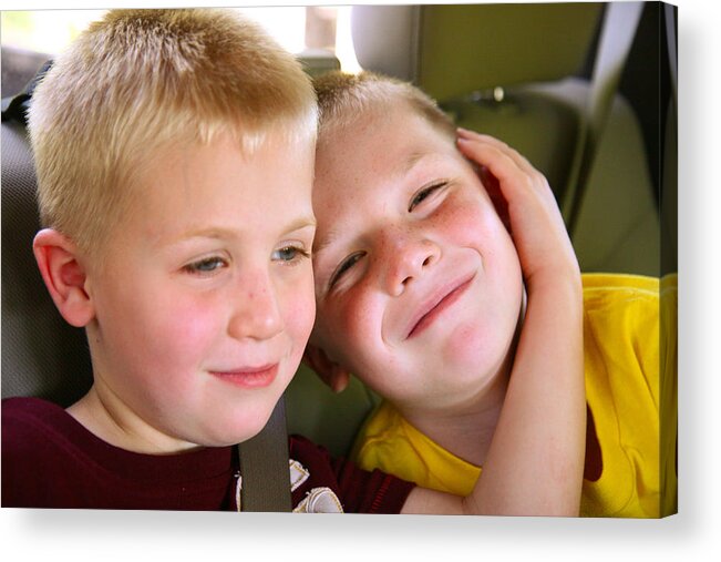 Brothers Love Acrylic Print featuring the photograph Brothers Love by Shirley Heier