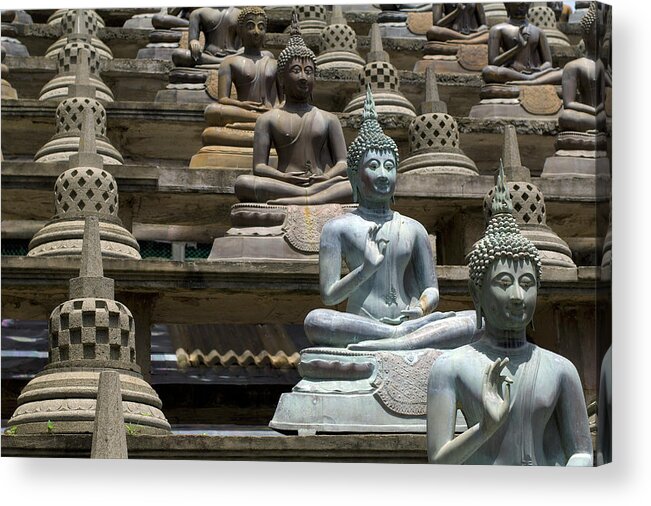 Statue Acrylic Print featuring the photograph Buddhist Statues by Tanukiphoto