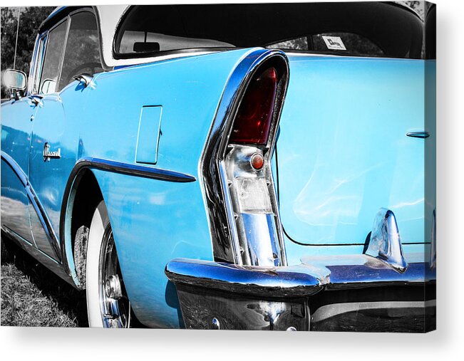 Buick Acrylic Print featuring the photograph Buick Baby Blue by Jeff Mize