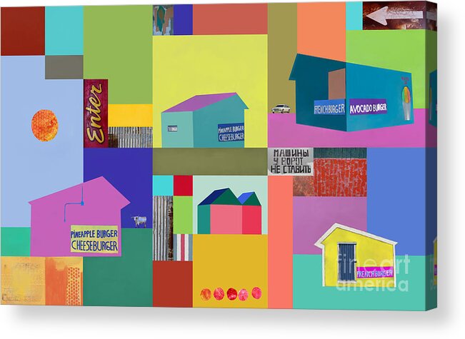 Burger Joint Acrylic Print featuring the photograph Burger joint #1 by Elena Nosyreva