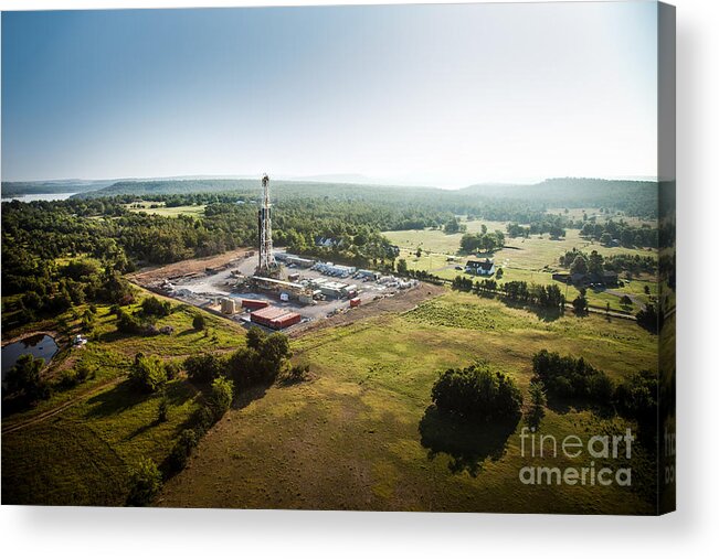 Oil Rig Acrylic Print featuring the photograph Cac004-22 by Cooper Ross