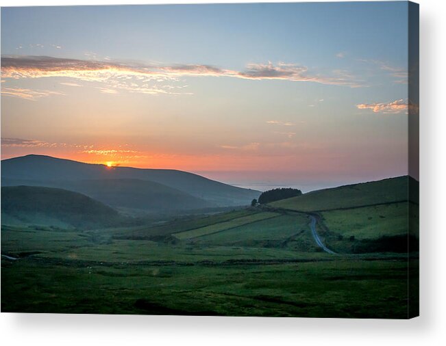 Sunset Acrylic Print featuring the photograph Caherconree Sunset by Mark Callanan