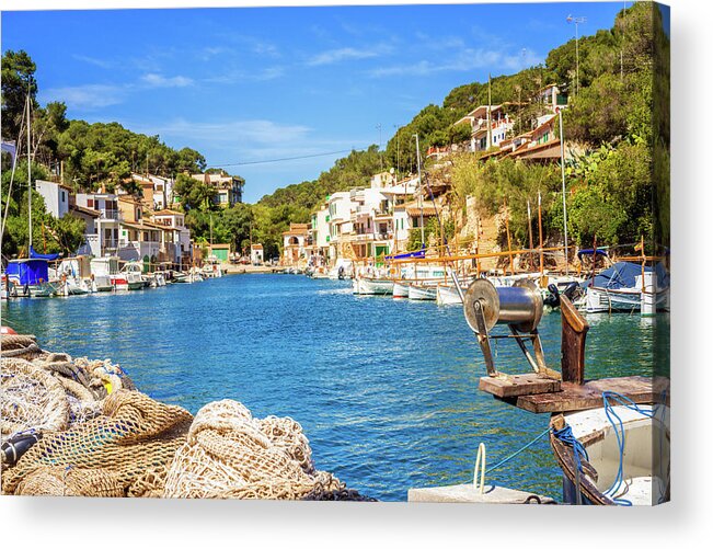 Town Acrylic Print featuring the photograph Cala Figuera, Santanyí Mallorca by Juergen Sack