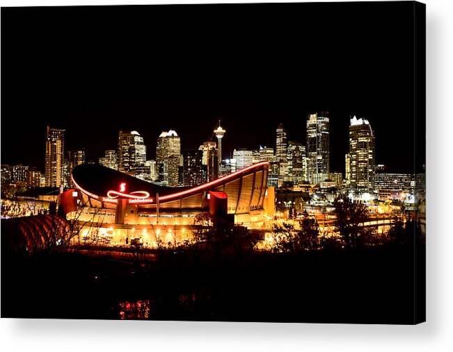 Canada Acrylic Print featuring the photograph Calgary Alberta Canada Skyline by Mark Duffy