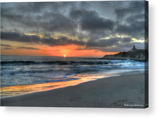 Santa Cruz Acrylic Print featuring the photograph California Sunset by Patricia Dennis