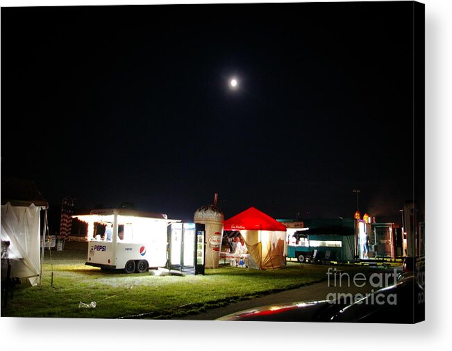Concession Stands Acrylic Print featuring the photograph Call It A Night by Nancy Cupp