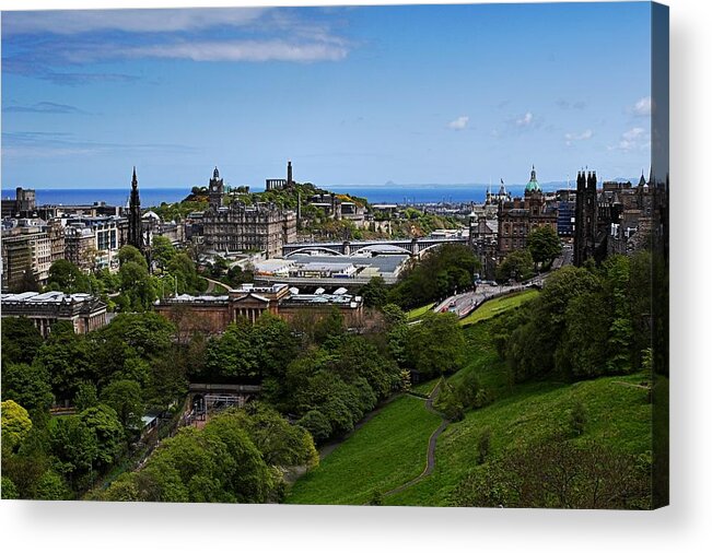 Calton Hill Acrylic Print featuring the photograph Calton Hill by Mike Farslow