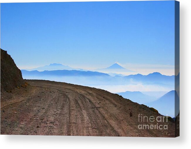 Toluca Acrylic Print featuring the photograph Camino en Volcan Nevado de Toluca by Francisco Pulido