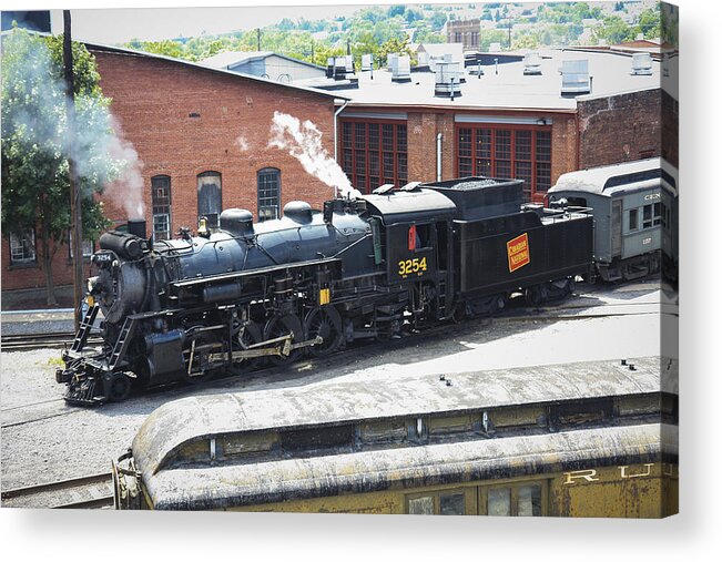 Pennsylvania Acrylic Print featuring the photograph Canadian National Steam Locomotive by Nick Mares