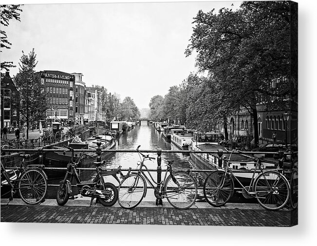 Amsterdam Acrylic Print featuring the photograph Canals by Ryan Wyckoff