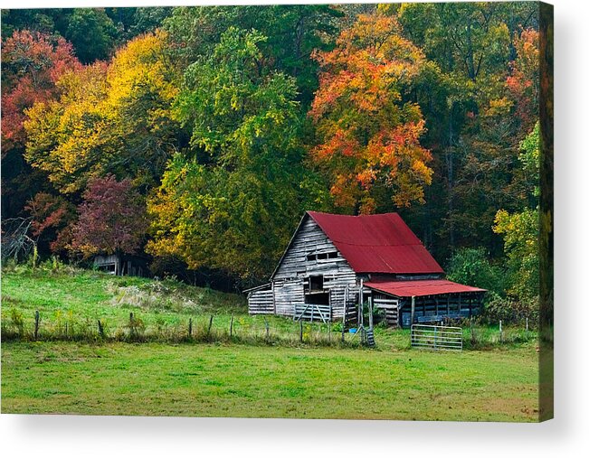 Appalachia Acrylic Print featuring the photograph Candy Mountain by Debra and Dave Vanderlaan