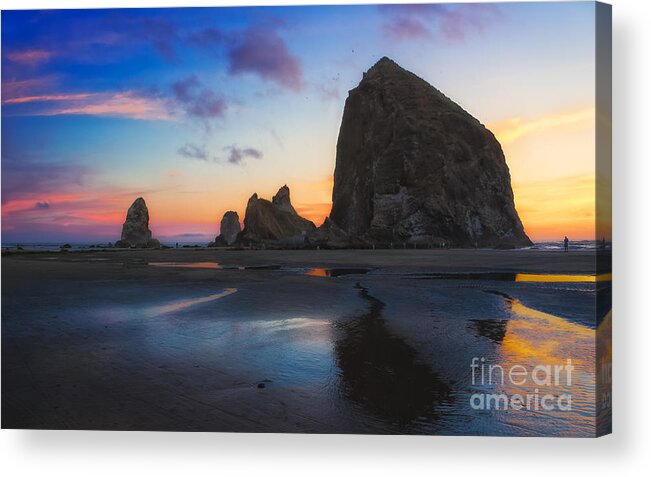2013 Acrylic Print featuring the photograph Cannon Beach Seastacks by Carrie Cole