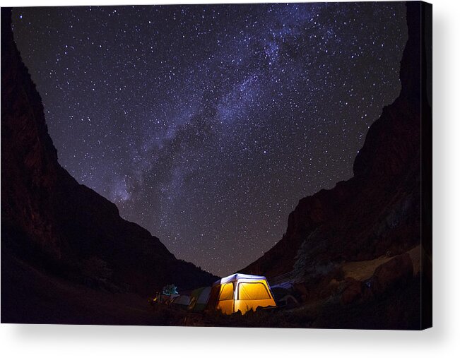 Landscape Acrylic Print featuring the photograph Canopy of Stars by Aaron Bedell