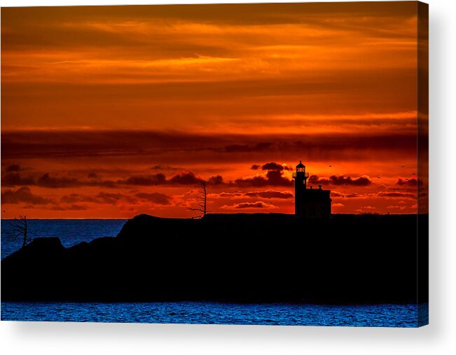 Lighthouse Acrylic Print featuring the photograph Cape Arago Lighthouse II by Robert Bynum