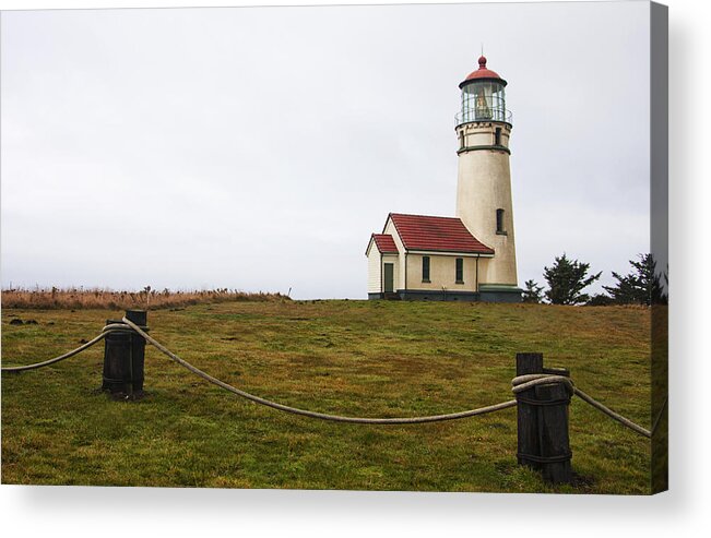 Oregon Acrylic Print featuring the photograph Cape Blanco Lighthouse by Mark Kiver