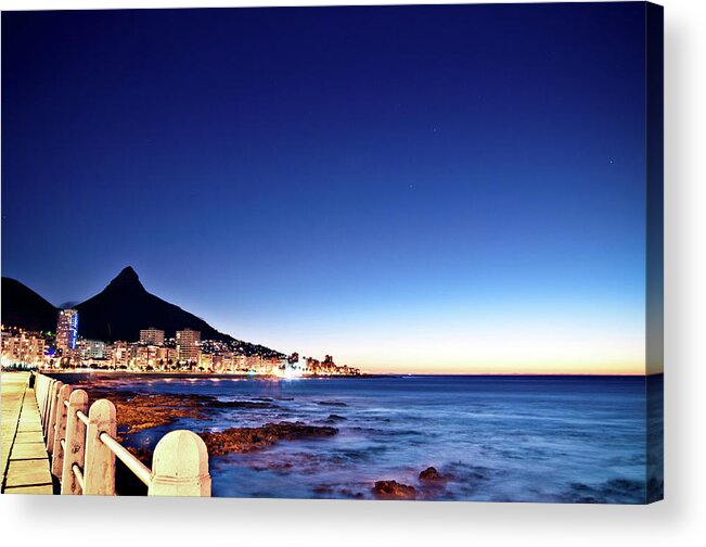Scenics Acrylic Print featuring the photograph Cape Town Sea Point by Ferrantraite