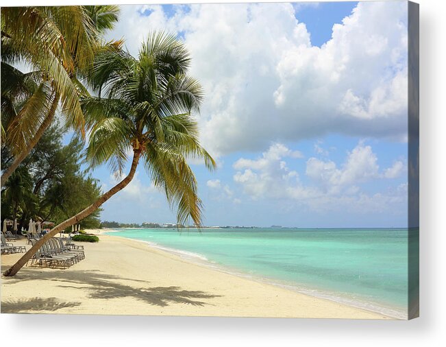 Scenics Acrylic Print featuring the photograph Caribbean Dream Beach by Shunyufan
