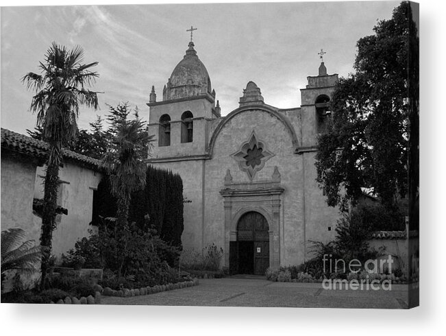 Carmel Acrylic Print featuring the photograph Carmel Mission by James B Toy