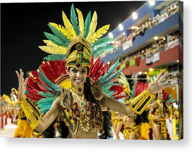 Event Acrylic Print featuring the photograph Carnaval - Brazil by Global_Pics