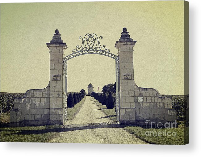 Heiko Acrylic Print featuring the photograph Castle Gateway of Ancient Times by Heiko Koehrer-Wagner