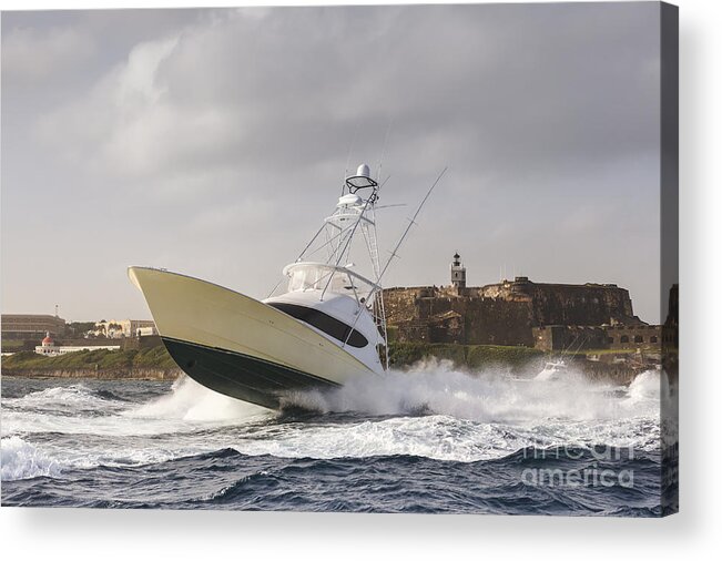 Boat Acrylic Print featuring the photograph Castle Hop by Scott Kerrigan