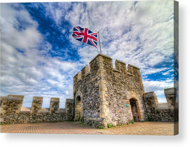 Dover Acrylic Print featuring the photograph Castle Top by Tim Stanley