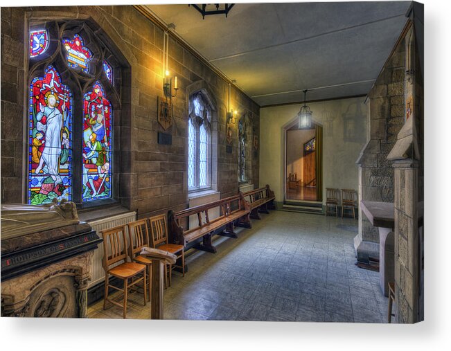 Church Acrylic Print featuring the photograph Cathedral Hallway by Ian Mitchell