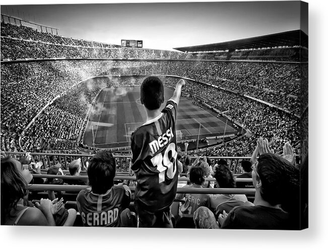 Football Acrylic Print featuring the photograph Cathedral Of Football by Clemens Geiger