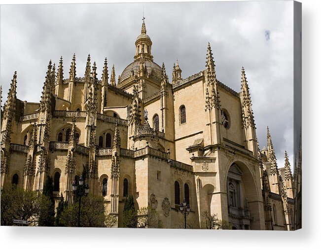 Suckling Pig Acrylic Print featuring the photograph Cathedral of Segovia by Lorraine Devon Wilke