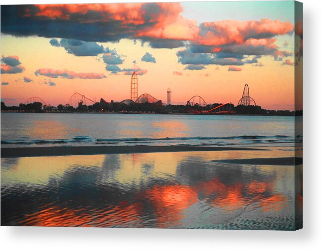 Cedar Point Acrylic Print featuring the photograph Cedar Point by Sarah Kasper