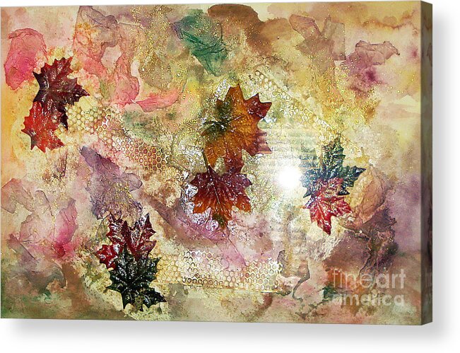 Water Color Abstract Acrylic Print featuring the mixed media Change In You II by Yael VanGruber