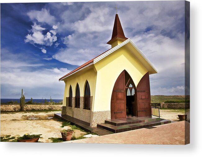 Alto Vista Acrylic Print featuring the photograph Chapel by the Sea by David Letts