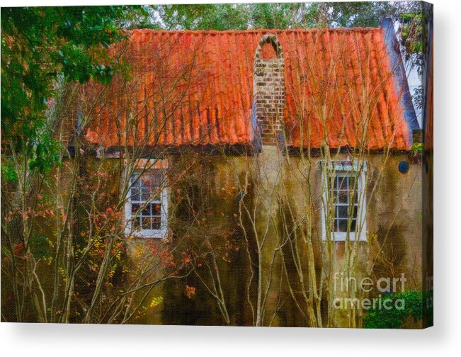 Charleston Acrylic Print featuring the photograph Charleston Carriage House by Dale Powell