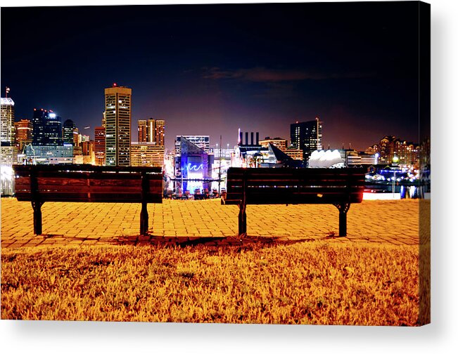 City Acrylic Print featuring the photograph Charm City View by La Dolce Vita