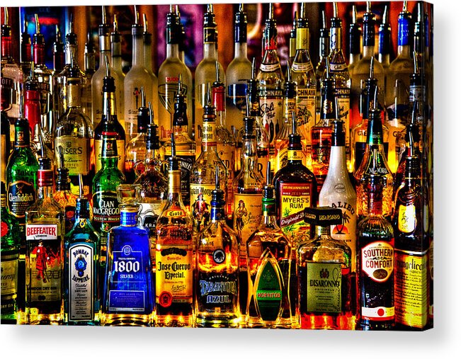 Cheers - Alcohol Galore Acrylic Print featuring the photograph Cheers - Alcohol Galore by David Patterson