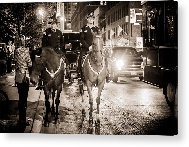 Nightlife Acrylic Print featuring the photograph Chicago's Finest by Melinda Ledsome