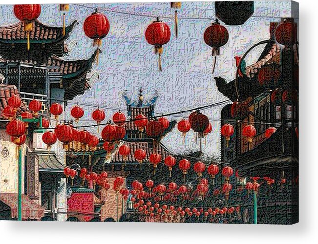 Chinatown Acrylic Print featuring the photograph Chinatown by Nadalyn Larsen