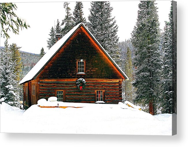 Landscape Acrylic Print featuring the photograph Christmas in the Rockies by Steven Reed