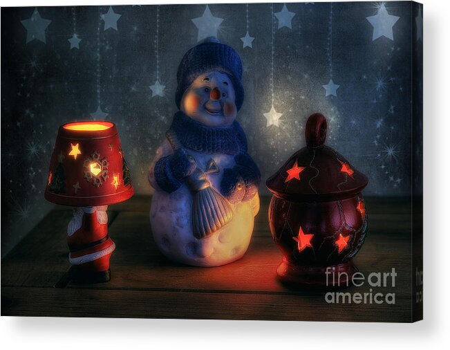 Christmas Acrylic Print featuring the photograph Christmas Ornaments by Ian Mitchell