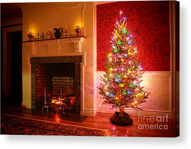 Christmas Tree Acrylic Print featuring the photograph Christmas Tree by Olivier Le Queinec