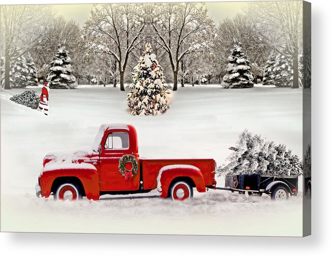 Christmas Acrylic Print featuring the photograph Christmas Trees by John Anderson