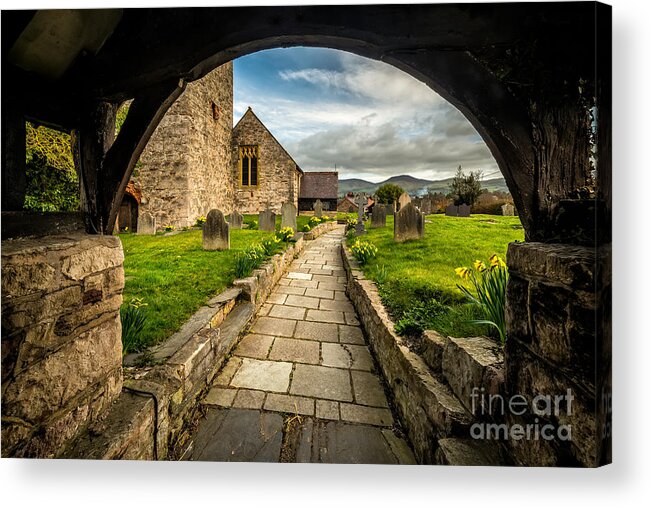 British Acrylic Print featuring the photograph Church Entrance by Adrian Evans